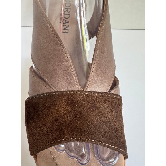 Cordani Womens Suede Leather Randie Platform Cork Wedge Sandals Size 7.5 Italian - Picture 11 of 16